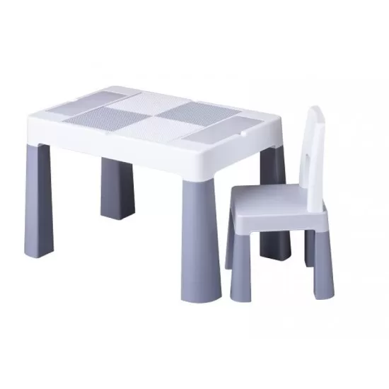 Set masuta cu scaun Tega Lego Multifun Gri Set masuta cu scaun Tega Lego Multifun Gri