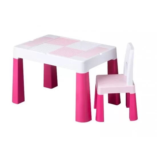Set masuta cu scaun Tega Lego Multifun Roz Set masuta cu scaun Tega Lego Multifun Roz