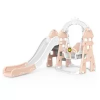 Tobogan MyKids cu legan, cos de bachet, jucarie muzicala Pink