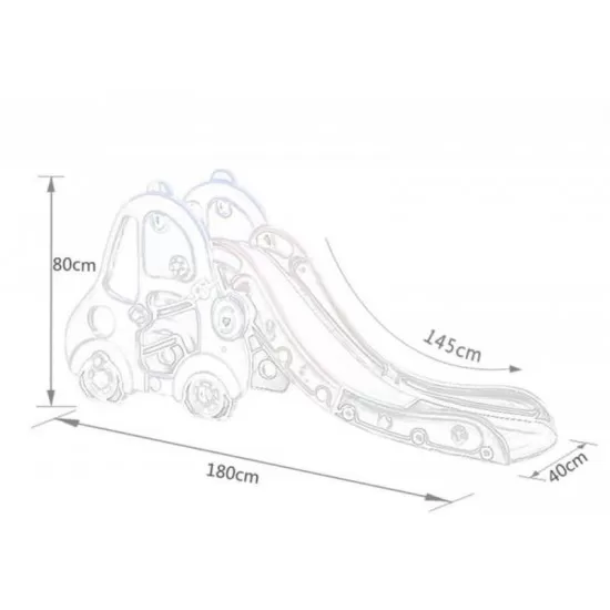 Tobogan MyKids masina cu cos de baschet OM002 Blue Tobogan MyKids masina cu cos de baschet OM002 Blue