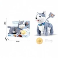 Jucarie interactiva de plus Catelus Husky