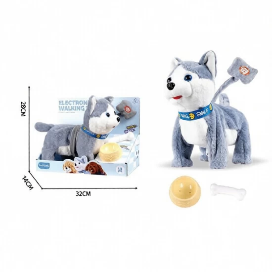 Jucarie interactiva de plus Catelus Husky