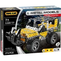 Set asamblare metalic Masina offroad 274 piese, joc educativ STEM, +7 ani 