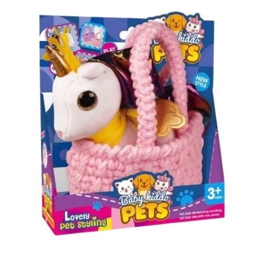 Jucarie de plus unicorn in gentuta crosetata