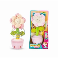 Jucarie interactiva Floare dansatoare cu lumini, muzica si functie de inregistrare