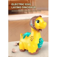 Jucarie interactiva mamica dinozaur cu oua, lumini si sunete