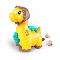 Jucarie interactiva mamica dinozaur cu oua, lumini si sunete