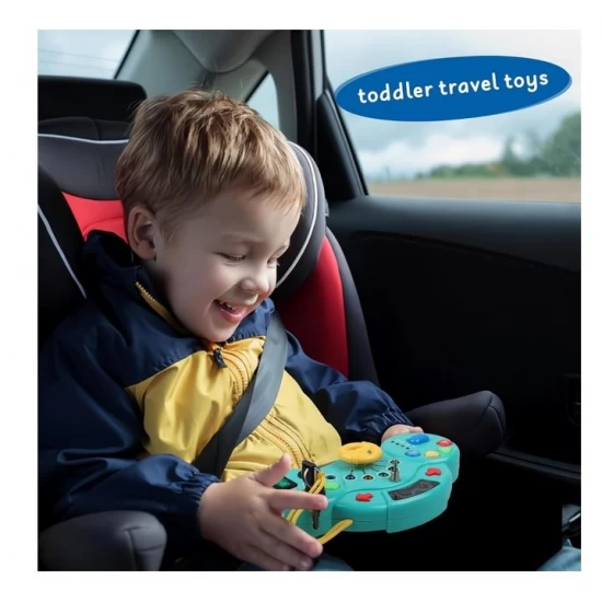 Jucarie interactiva centru de activitati cu panou de bord si volan