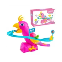 Jucarie interactiva Toboganul Papagalilor cu sunete si lumini 
