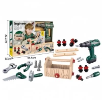 Set de joaca ladita cu unelte si bormasina electrica Micul inginer
