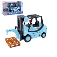 Utilaj motostivuitor cu sunete si lumini, jucarie interactiva, scara 1:16, albastru