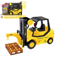 Utilaj motostivuitor cu sunete si lumini, jucarie interactiva, scara 1:16, galben