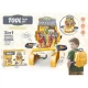 Set de unelte pentru copii, banc de lucru si ghiozdan de jucarie 3 in 1