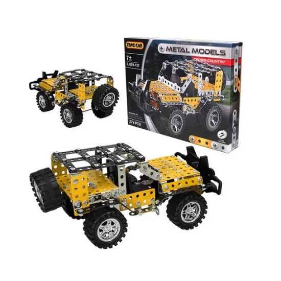 Set asamblare metalic Masina offroad 274 piese, joc educativ STEM, +7 ani 