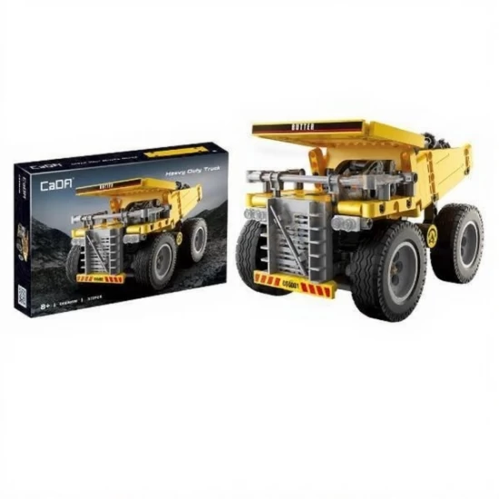 Set cuburi constructie Camion santier 372 piese