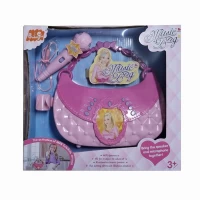 Set muzical pentru fetite cu gentuta si microfon karaoke