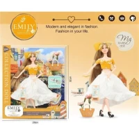 Papusa Emily Fashion cu tinuta de vara si gentuta