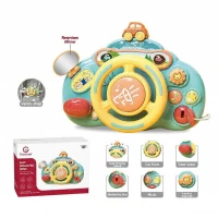 Jucarie interactiva bebelusi, Volan multifunctional cu sunete, +18 luni