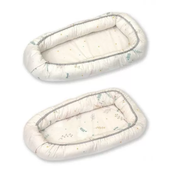 Baby Nest reversibil multifunctional pentru bebelusi Airy Beige 70 x 45 cm Baby Nest reversibil multifunctional pentru bebelusi Airy Beige 70 x 45 cm
