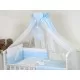 Baldachin din tul pentru patut bebe Bear Heart Blue 160 x 600 cm Baldachin din tul pentru patut bebe Bear Heart Blue 160 x 600 cm