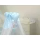 Baldachin din tul pentru patut bebe Bear Heart Blue 160 x 600 cm Baldachin din tul pentru patut bebe Bear Heart Blue 160 x 600 cm