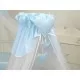 Baldachin din tul pentru patut bebe Bear Heart Blue 160 x 600 cm Baldachin din tul pentru patut bebe Bear Heart Blue 160 x 600 cm