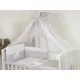 Baldachin din tul pentru patut bebe Bear Heart Grey 160 x 600 cm Baldachin din tul pentru patut bebe Bear Heart Grey 160 x 600 cm