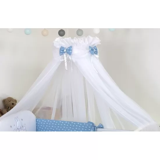 Baldachin din tul pentru patut bebe Sky Sunny Blue 160 x 600 cm Baldachin din tul pentru patut bebe Sky Sunny Blue 160 x 600 cm