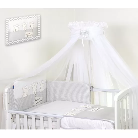 Baldachin din tul pentru patut bebe Sweet Dreams White 160 x 600 cm cu suport prindere inclus Baldachin din tul pentru patut bebe Sweet Dreams White 160 x 600 cm cu suport prindere inclus