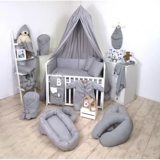 Baldachin suspendat multifunctional pentru copii Pure Grey Bumbac 250 x 320 cm Baldachin suspendat multifunctional pentru copii Pure Grey Bumbac 250 x 320 cm
