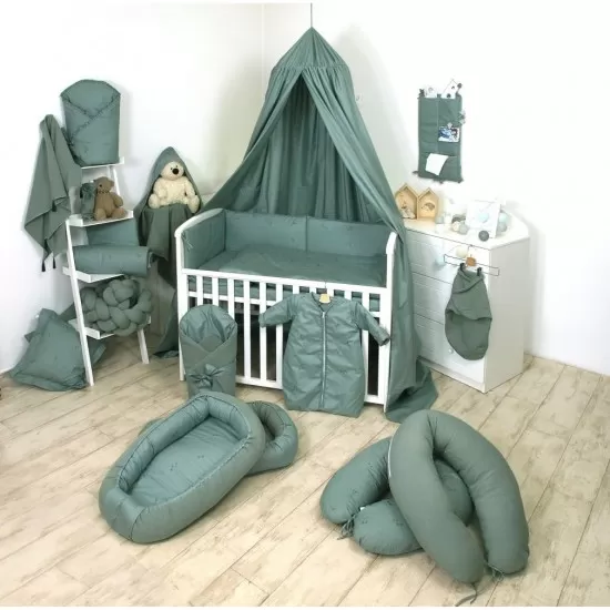 Baldachin suspendat multifunctional pentru copii Pure Salvia Bumbac 250 x 320 cm