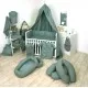 Baldachin suspendat multifunctional pentru copii Pure Salvia Bumbac 250 x 320 cm