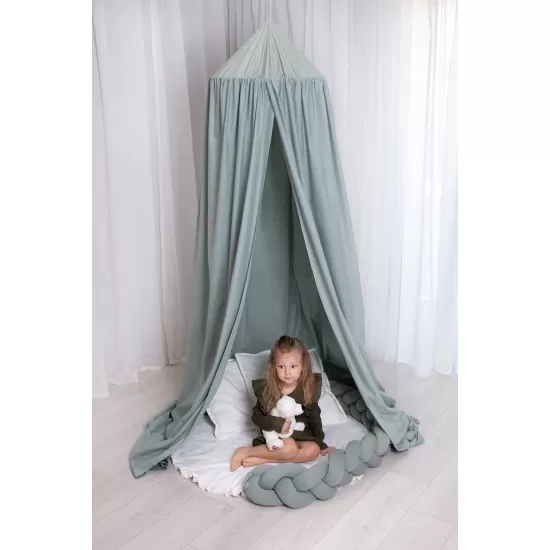 Baldachin suspendat multifunctional pentru copii Pure Salvia Bumbac 250 x 320 cm