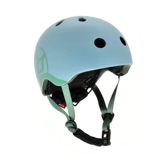 Casca de protectie pentru copii cu sistem de reglare Scoot and Ride Steel XXS - S Casca de protectie pentru copii cu sistem de reglare Scoot and Ride Steel XXS - S
