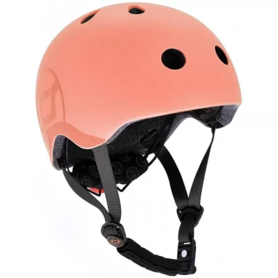 Casca de protectie pentru copii cu sistem de reglare Scoot and Ride Peach S-M
