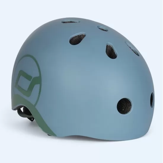 Casca de protectie pentru copii cu sistem de reglare Scoot & Ride Steel S-M Casca de protectie pentru copii cu sistem de reglare Scoot & Ride Steel S-M