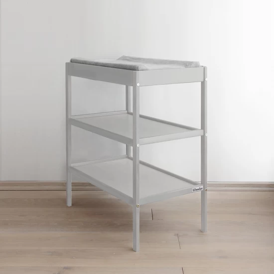 Masa infasat pentru bebelusi, lemn masiv, Gri 76 x 44 x 86 cm Masa infasat pentru bebelusi, lemn masiv, Gri 76 x 44 x 86 cm