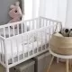 Mini patut co-sleeping din lemn, Classic Alb, 90 x 40 cm Mini patut co-sleeping din lemn, Classic Alb, 90 x 40 cm