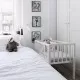 Mini patut co-sleeping din lemn, Classic Alb, 90 x 40 cm Mini patut co-sleeping din lemn, Classic Alb, 90 x 40 cm