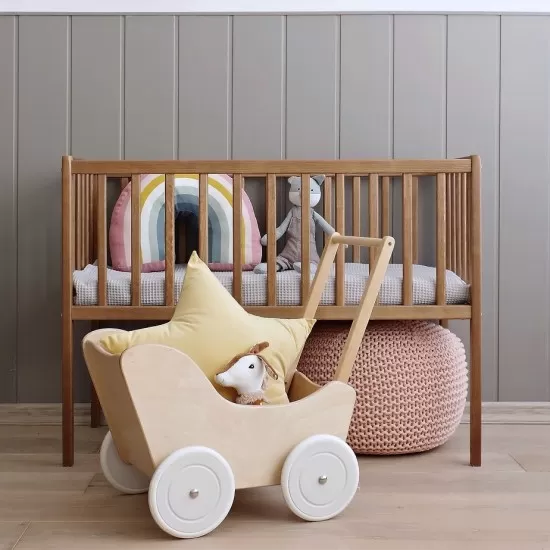 Mini Patut co-sleeping din lemn, Classic Vintage, 90 x 40 cm Mini Patut co-sleeping din lemn, Classic Vintage, 90 x 40 cm