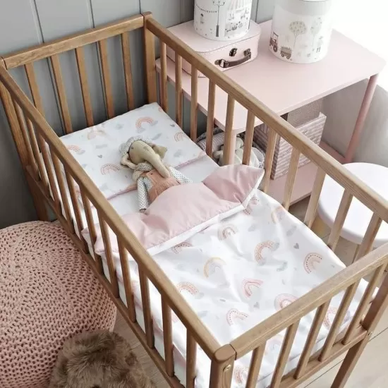 Mini Patut co-sleeping din lemn, Classic Vintage, 90 x 40 cm Mini Patut co-sleeping din lemn, Classic Vintage, 90 x 40 cm