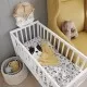 Mini patut co-sleeping din lemn Classic White 90 x 40 cm Mini patut co-sleeping din lemn Classic White 90 x 40 cm