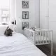 Mini patut co-sleeping din lemn Classic White 90 x 40 cm Mini patut co-sleeping din lemn Classic White 90 x 40 cm