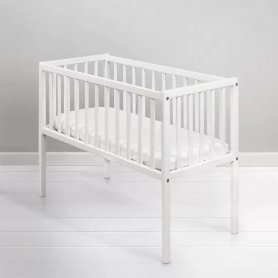 Mini patut co-sleeping din lemn Classic White 90 x 40 cm Mini patut co-sleeping din lemn Classic White 90 x 40 cm