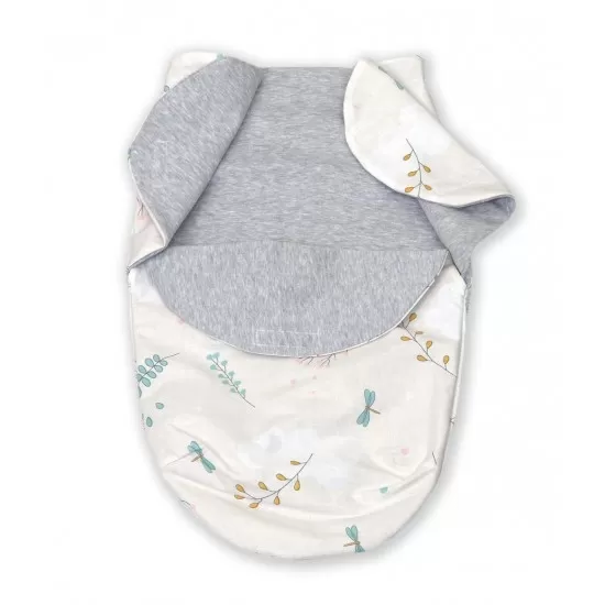 Paturica de infasat din bumbac pentru bebelusi, Inchidere Velcro, Airy Beige, Amy Paturica de infasat din bumbac pentru bebelusi, Inchidere Velcro, Airy Beige, Amy