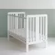 Patut din lemn masiv pentru bebe Star Baby Alb 120 x 60 cm Patut din lemn masiv pentru bebe Star Baby Alb 120 x 60 cm