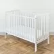 Patut din lemn masiv pentru bebe Star Baby Alb 120 x 60 cm Patut din lemn masiv pentru bebe Star Baby Alb 120 x 60 cm