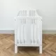 Patut din lemn masiv pentru bebe Star Baby Alb 120 x 60 cm Patut din lemn masiv pentru bebe Star Baby Alb 120 x 60 cm
