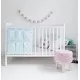 Patut din lemn masiv pentru bebe Star Baby Alb 120 x 60 cm Patut din lemn masiv pentru bebe Star Baby Alb 120 x 60 cm