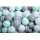 Piscina uscata cu 200 de bile 7 cm MeowBaby alb, gri si mint 90x30 cm Gri Piscina uscata cu 200 de bile 7 cm MeowBaby alb, gri si mint 90x30 cm Gri